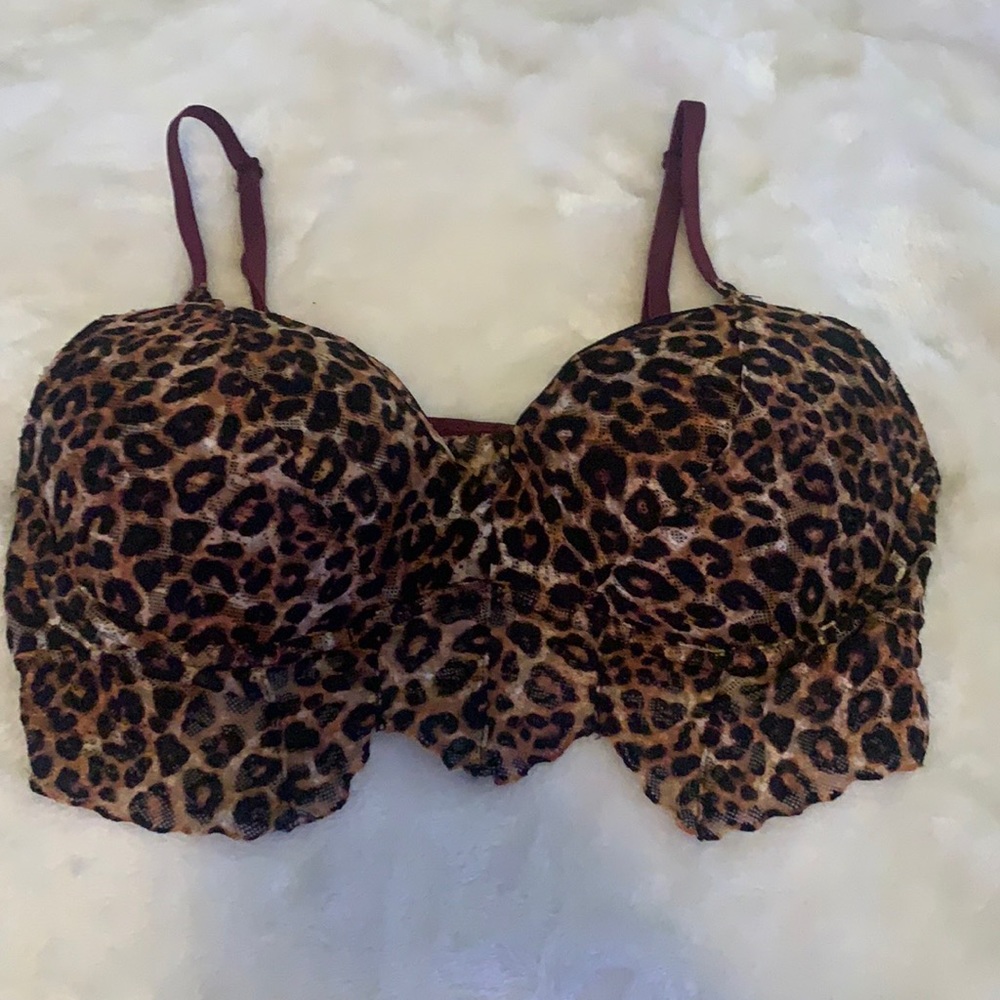 🔥 Cheetah Print PINK PushUp Bra